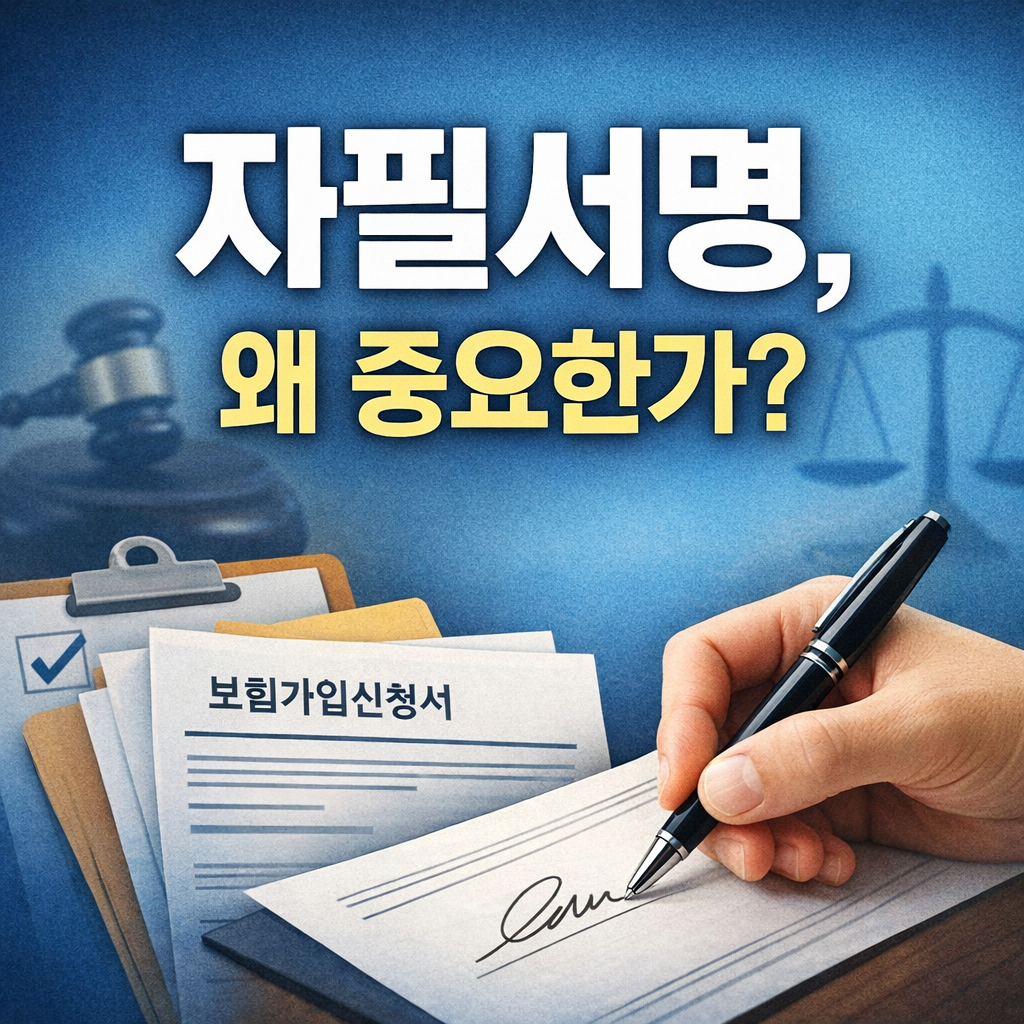 보험가입 자필서명의 중요성_AI제작