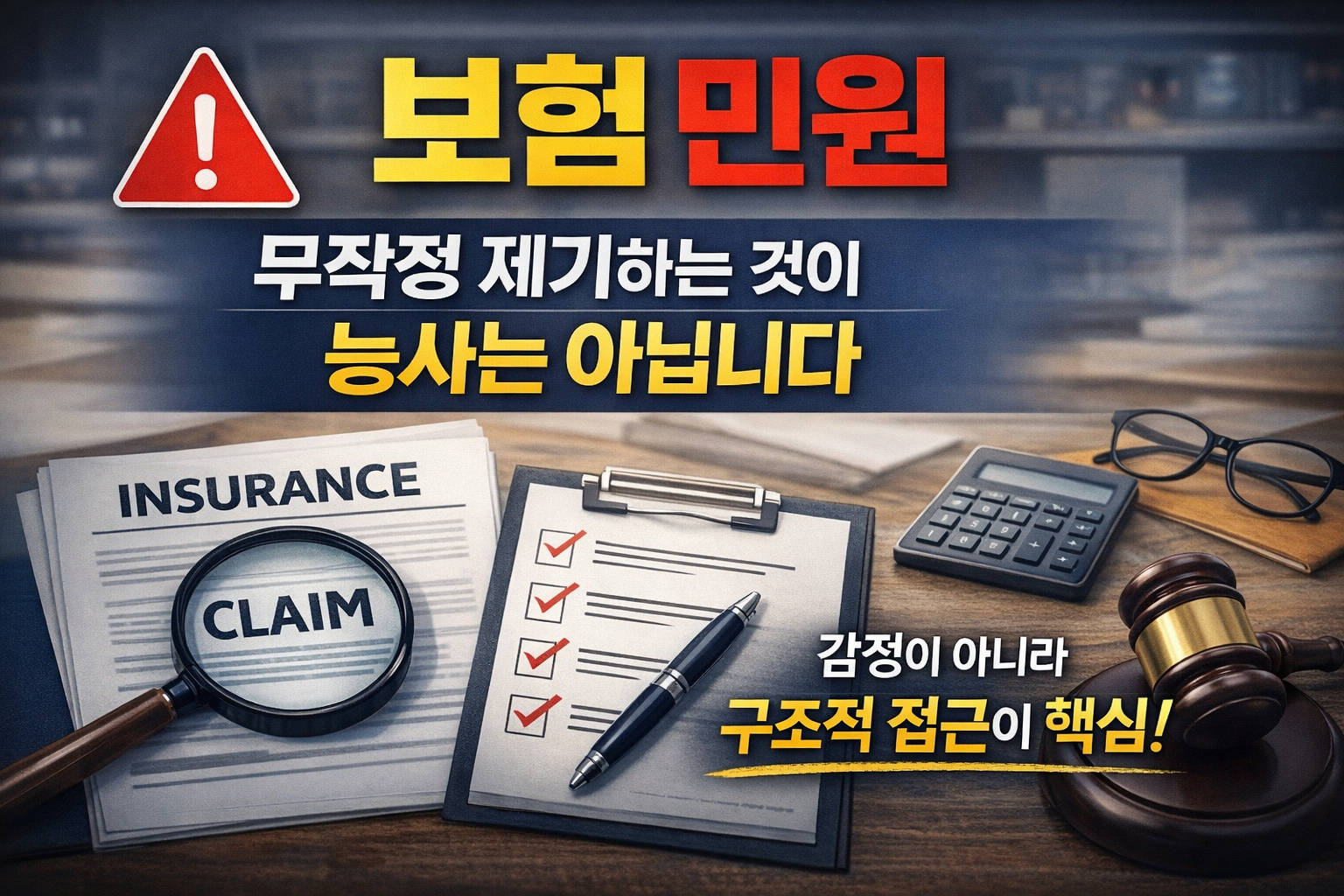 보험민원 무작정 제기가 능사는 아니다_AI제작