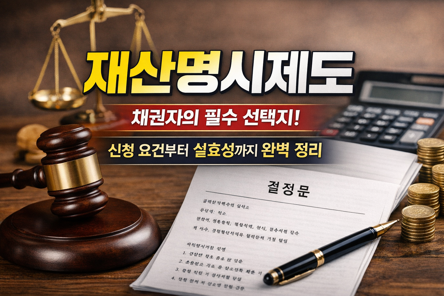 재산명시제도와 저울과 결정문