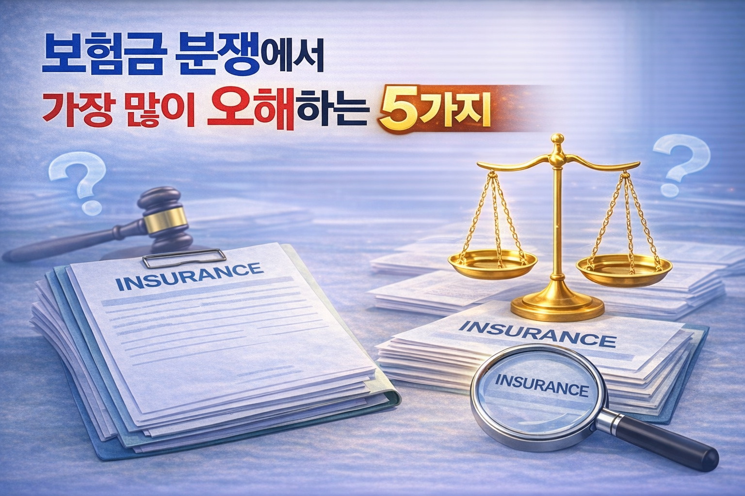 보험금 분쟁에서 가장 많이 오해하는 5가지 – 보험금 지급 기준과 약관 해석 차이 설명 썸네일