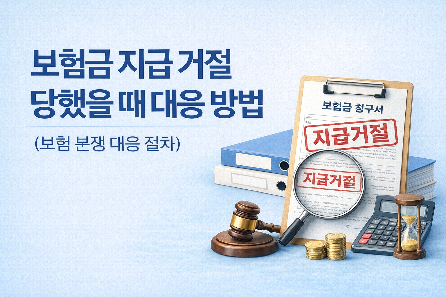 보험금 지급 거절 대응 방법 보험 분쟁 대응 절차 설명