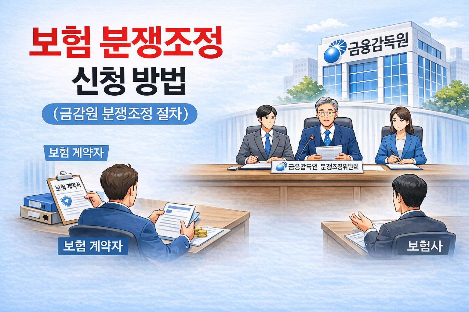 보험 분쟁조정 신청 방법 금융감독원 분쟁조정 절차 설명