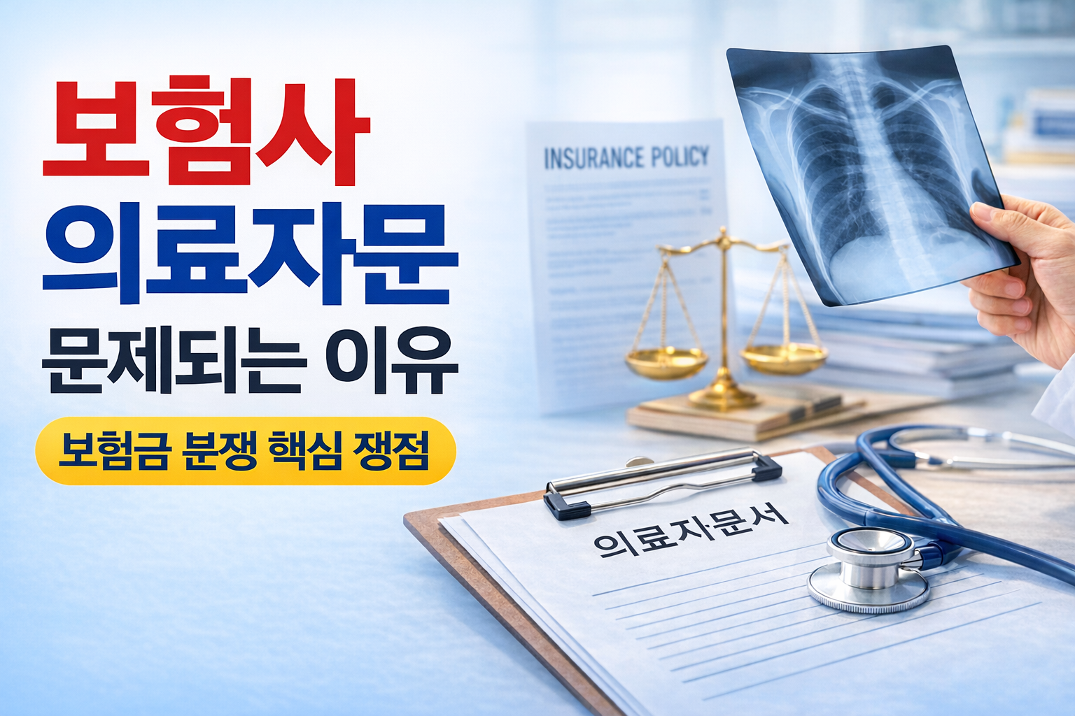 보험사 의료자문이 문제되는 이유 보험금 분쟁 핵심 쟁점 설명