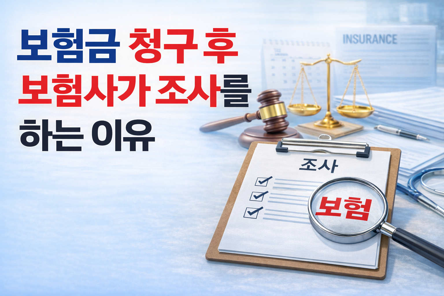 보험금 청구 후 보험사가 조사를 하는 이유 보험 분쟁 핵심 쟁점 설명