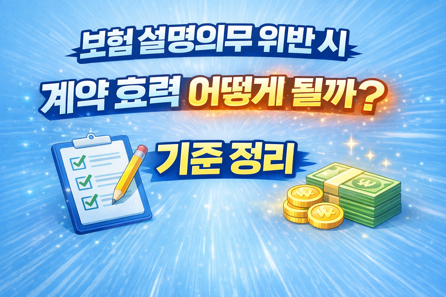 보험 설명의무 위반 시 계약 효력 판단 기준 정리 썸네일