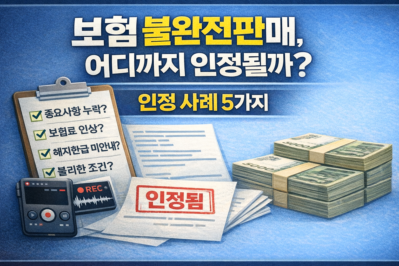 보험 불완전판매 인정 사례 5가지와 판단 기준 정리 썸네일