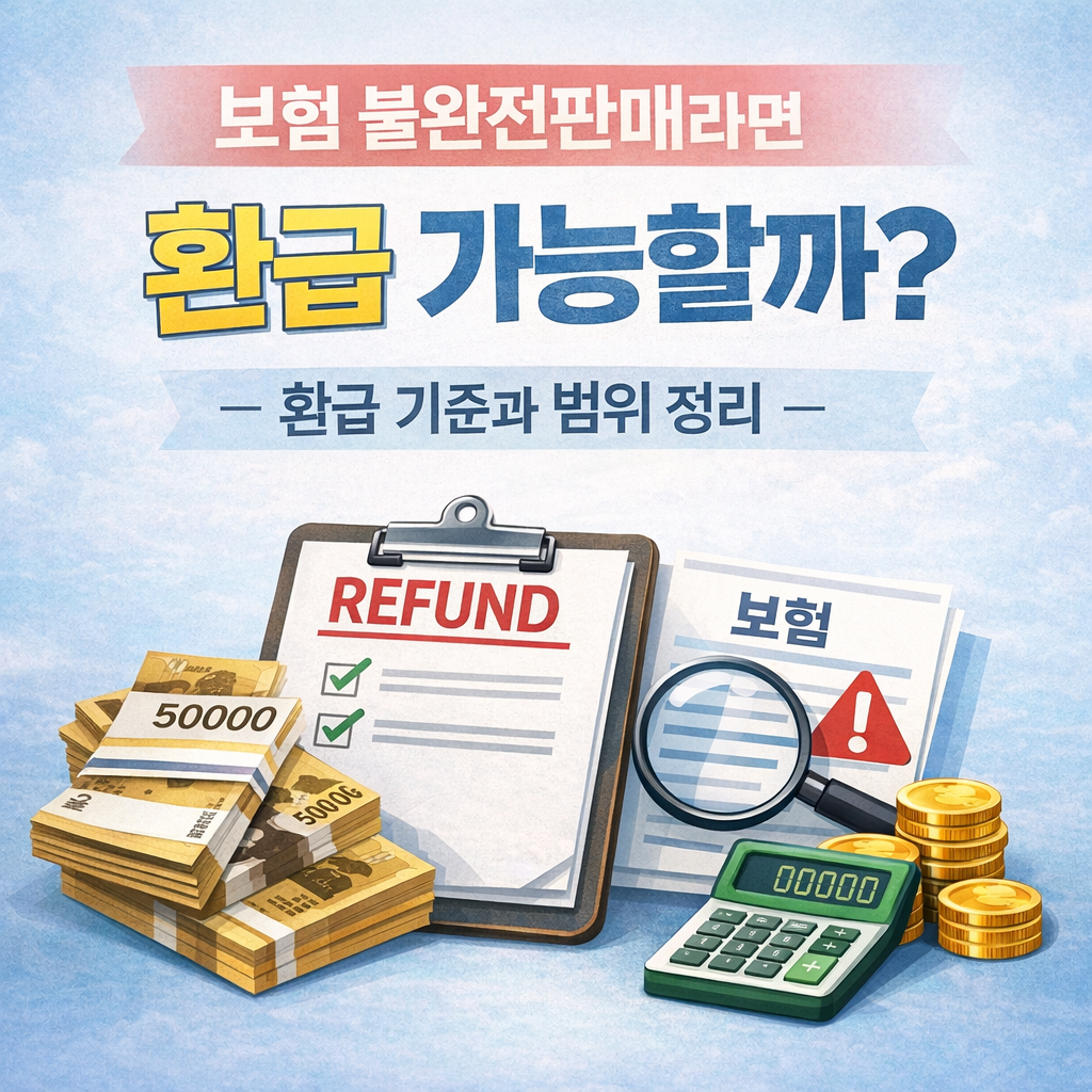 보험 불완전판매 환급 가능 여부와 환급 기준 범위 정리 썸네일