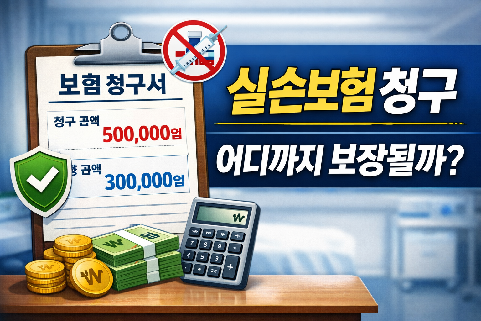 실손보험 청구 기준 인정금액 급여 비급여 보장 범위 자기부담금 설명