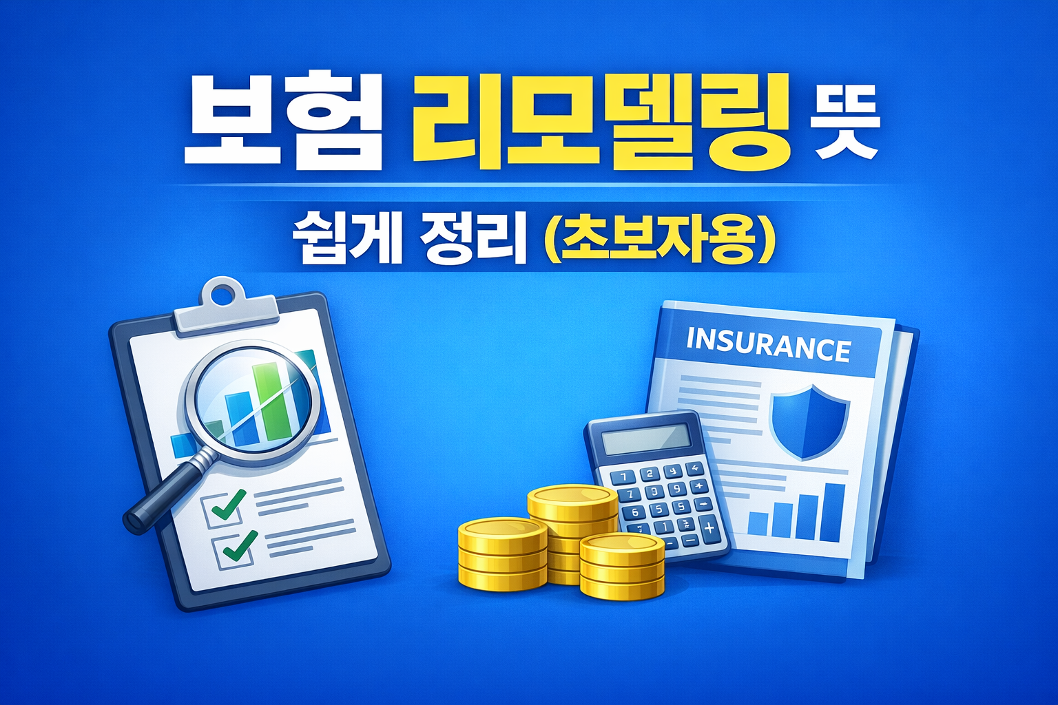 보험 리모델링 뜻 쉽게 정리 초보자용 썸네일