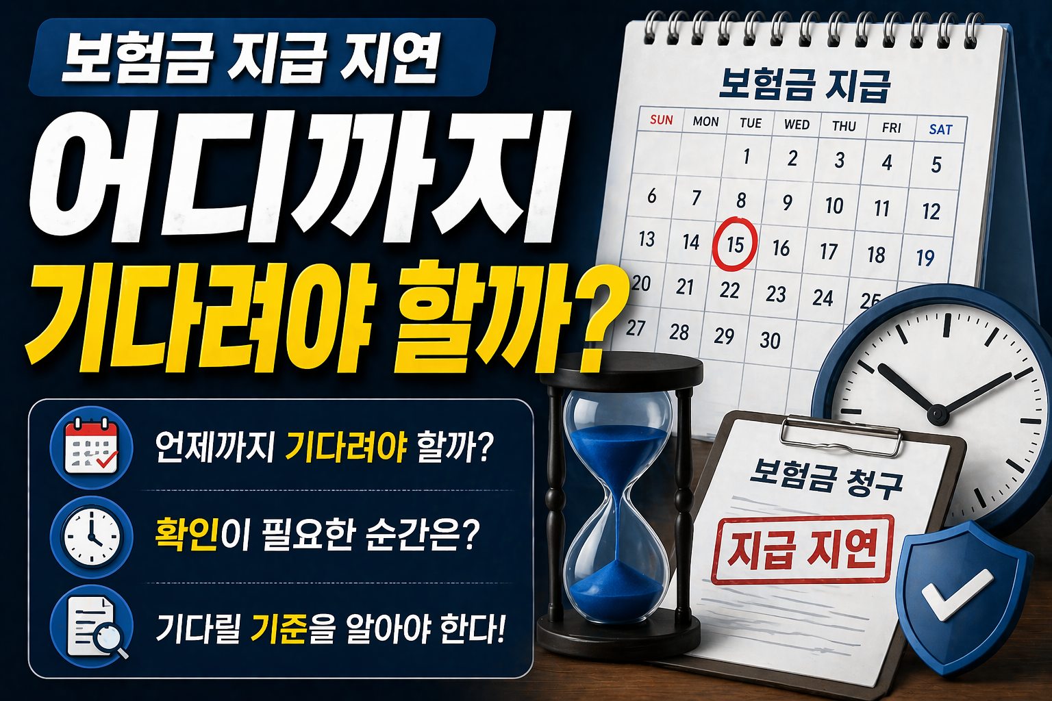 보험금 지급 지연될 때 언제까지 기다려야 할까 판단 기준 썸네일 이미지