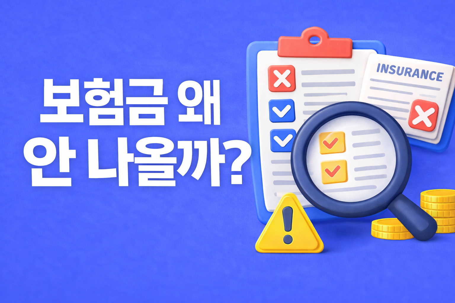 보험금이 지급되는 경우와 거절되는 경우가 기준에 따라 갈리는 구조를 설명하는 이미지