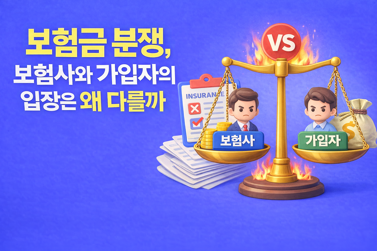 보험금 청구 이후 분쟁이 발생하는 전체 흐름과 단계 구조를 설명하는 이미지