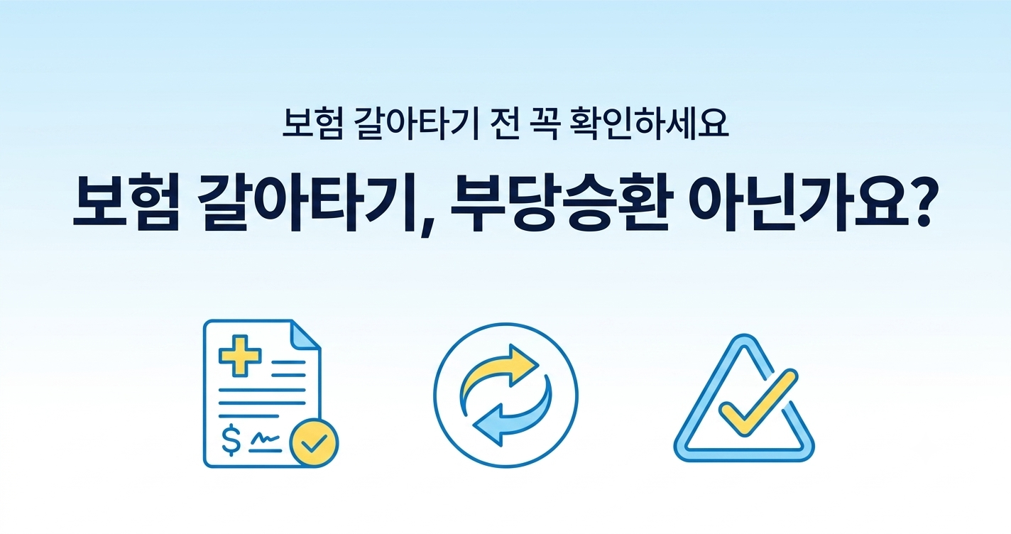 보험갈아타기, 부당승환에 주의해야 한다