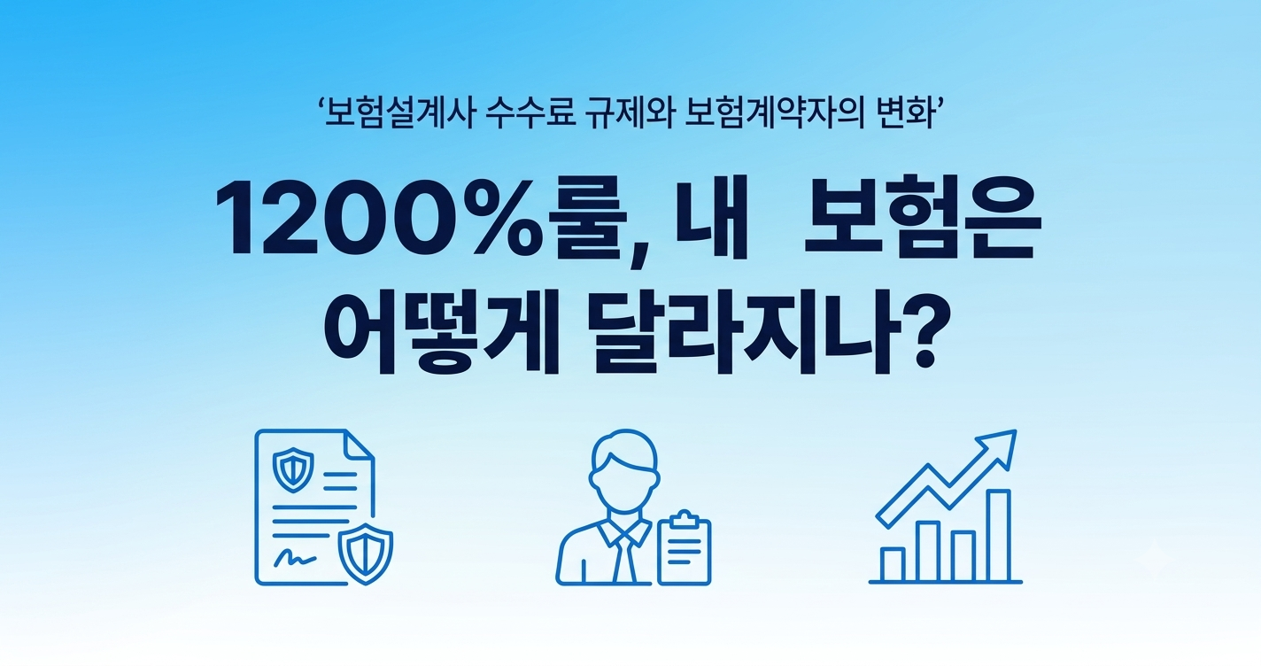 보험설계사 수수료 1200%룰
