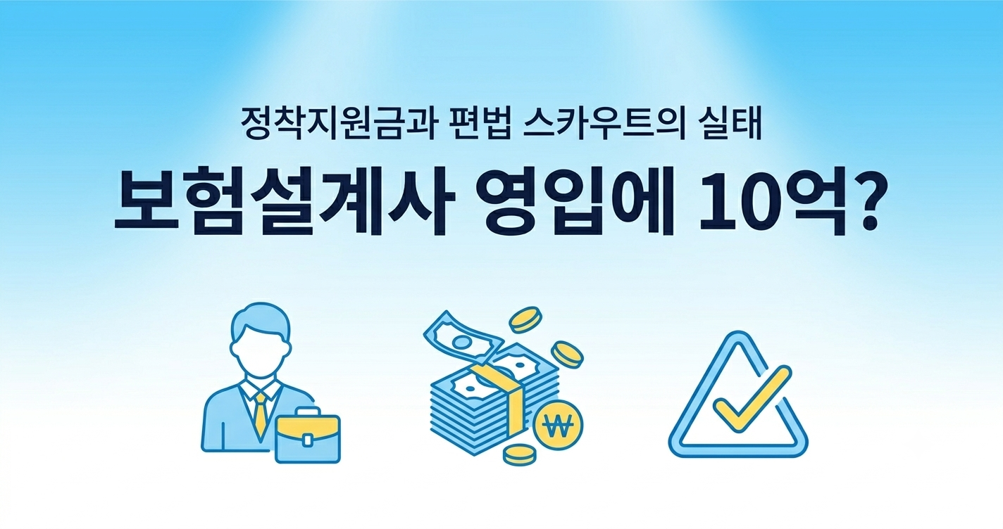 보험설계사 정착지원금, 영입에 10억?