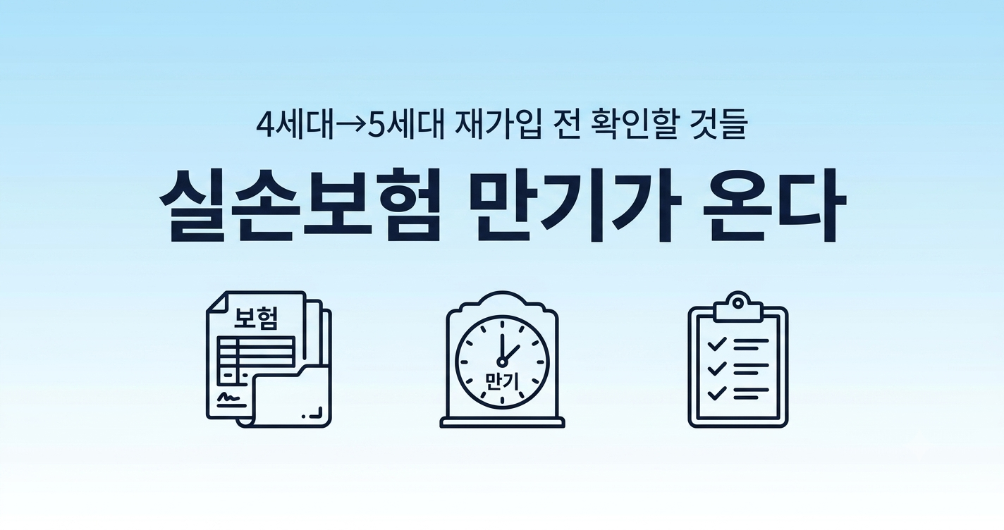 5세대 실손보험으로 달라지는 것들 확인하기