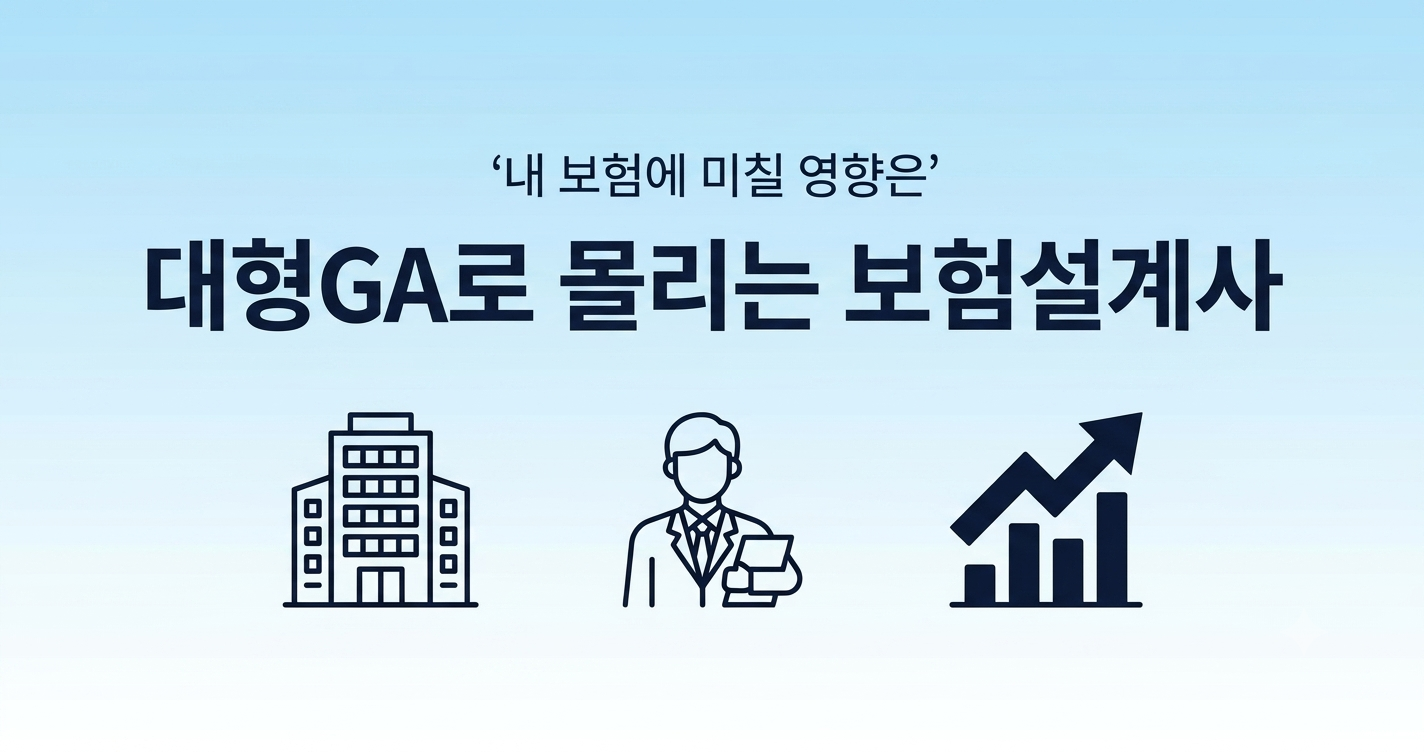 대형GA로 몰리는 보험설계사
