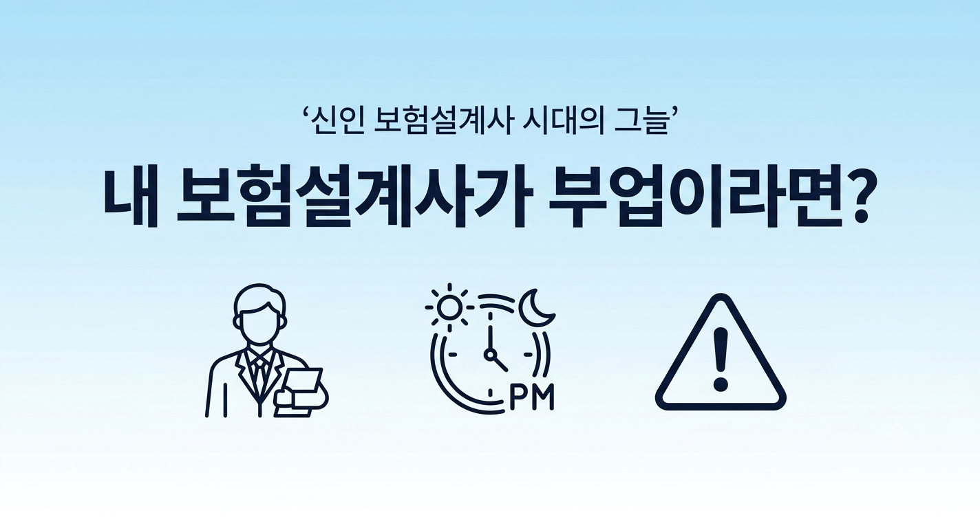 보험설계사 신인과 경력 구분, N잡러 설계사의 위험성